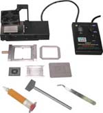 XURB-Universal Reballing Unit with one standard XURB-S/I IC specific standard set