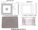 Stencil/Insert Set for component BGA388 (I/O Count 388; Pitch 1.27mm; Body Size 35mm, Plastic Height 1.8m)