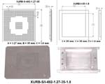 Stencil/Insert Set for component BGA492 (I/O Count 492; Pitch 1.27mm; Body Size 35mm, Plastic Height 1.8m)