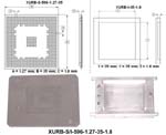 Stencil/Insert Set for component BGA596 (I/O Count 596; Pitch 1.27mm; Body Size 35mm, Plastic Height 1.8m)