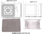 Stencil/Insert Set for component BGA676 (I/O Count 676; Pitch 1.27mm; Body Size 35mm, Plastic Height 1.8m)