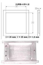 Insert specific for an IC body size 35mm and plastic height 1.8mm