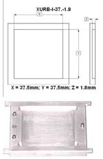 Insert specific for an IC body size 37.5mm and plastic height 1.8mm