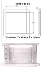 Insert specific for an IC body size 40mm and plastic height 1.6mm