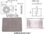 Stencil/Insert set for component BGA69 (I/O Count 69; Pitch 0.8mm; Body Size 11x8mm, Plastic Height 1mm)