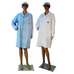No-Stat ZeroCharge, light Lab Coats,  Blue,