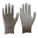Carbon ESD PU palm Coated Gloves,