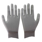 Carbon ESD PU fingertips coated Gloves,