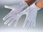 Static Dissipative Gloves for work with delicate parts. Min order 10 pairs. No stock-Delivery 3-4 weeks ARO